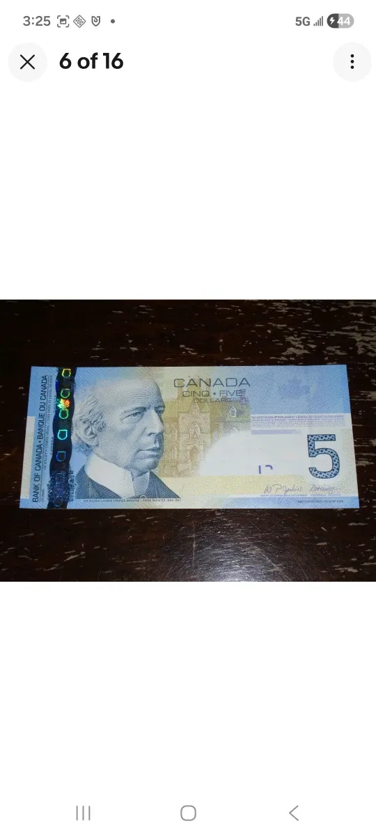 2006 Bank of Canada, $5 radar notes LOT, AOM prefix image indicator(4)