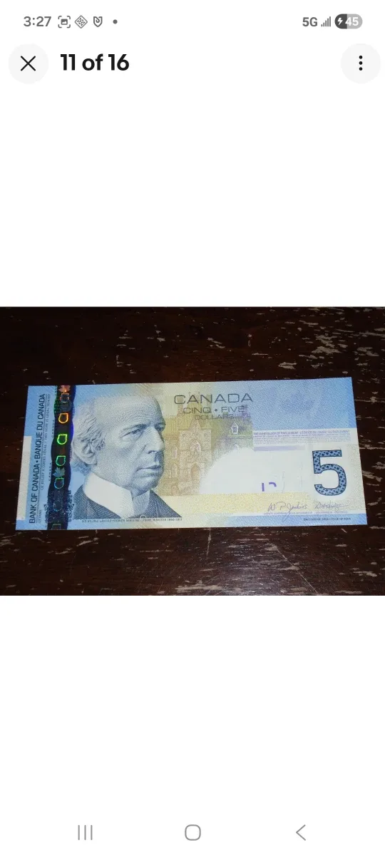 2006 Bank of Canada, $5 radar notes LOT, AOM prefix image indicator(8)