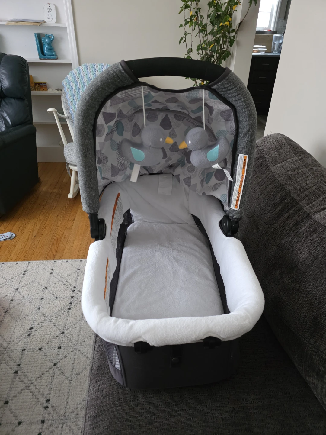 Graco Sense2Snooze Bassinet - Grey/White - photo 2