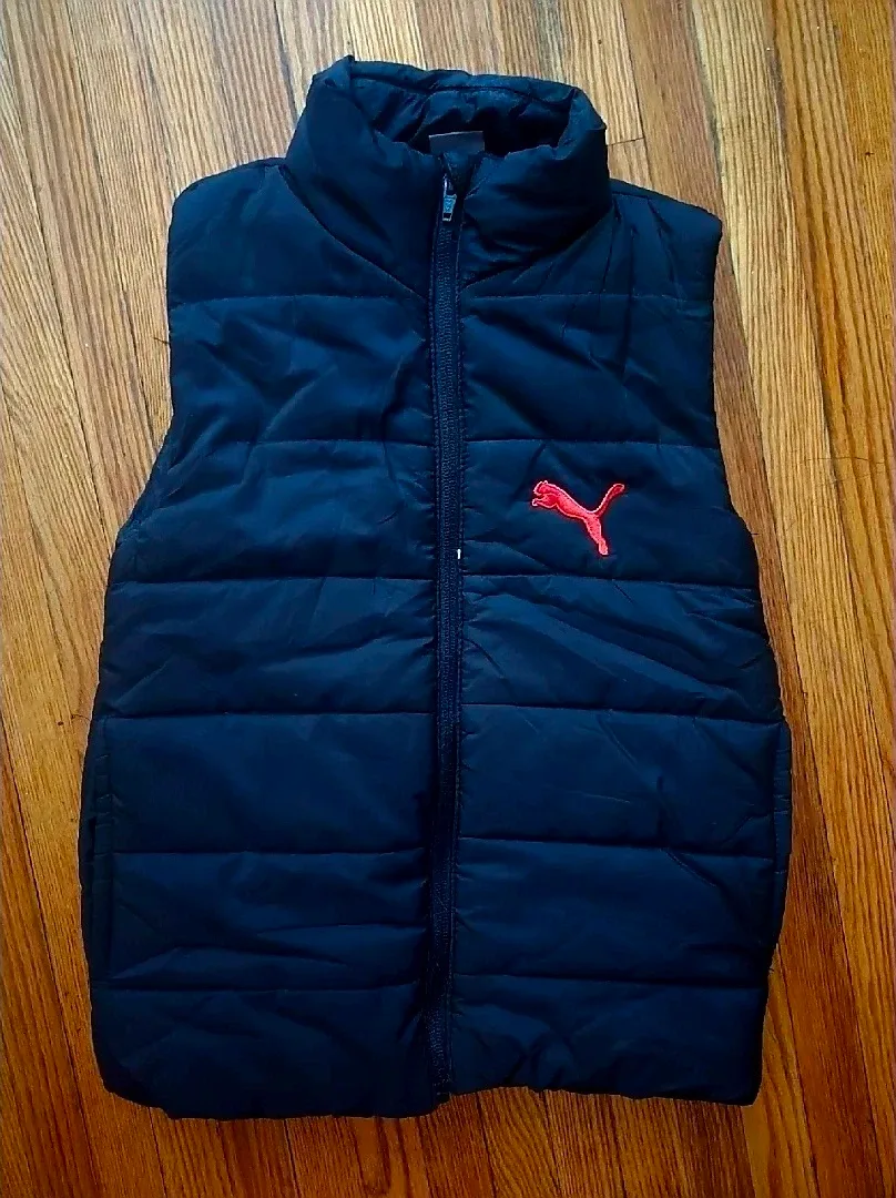 KIDS Puma Black Padded Vest