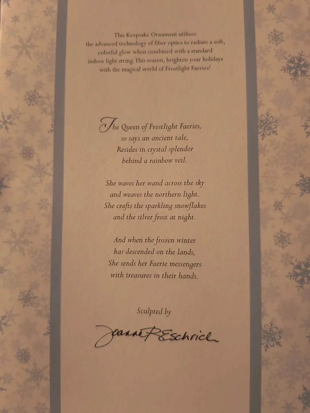 Queen Aurora Frostlight Faeries Keepsake Ornament image indicator(2)