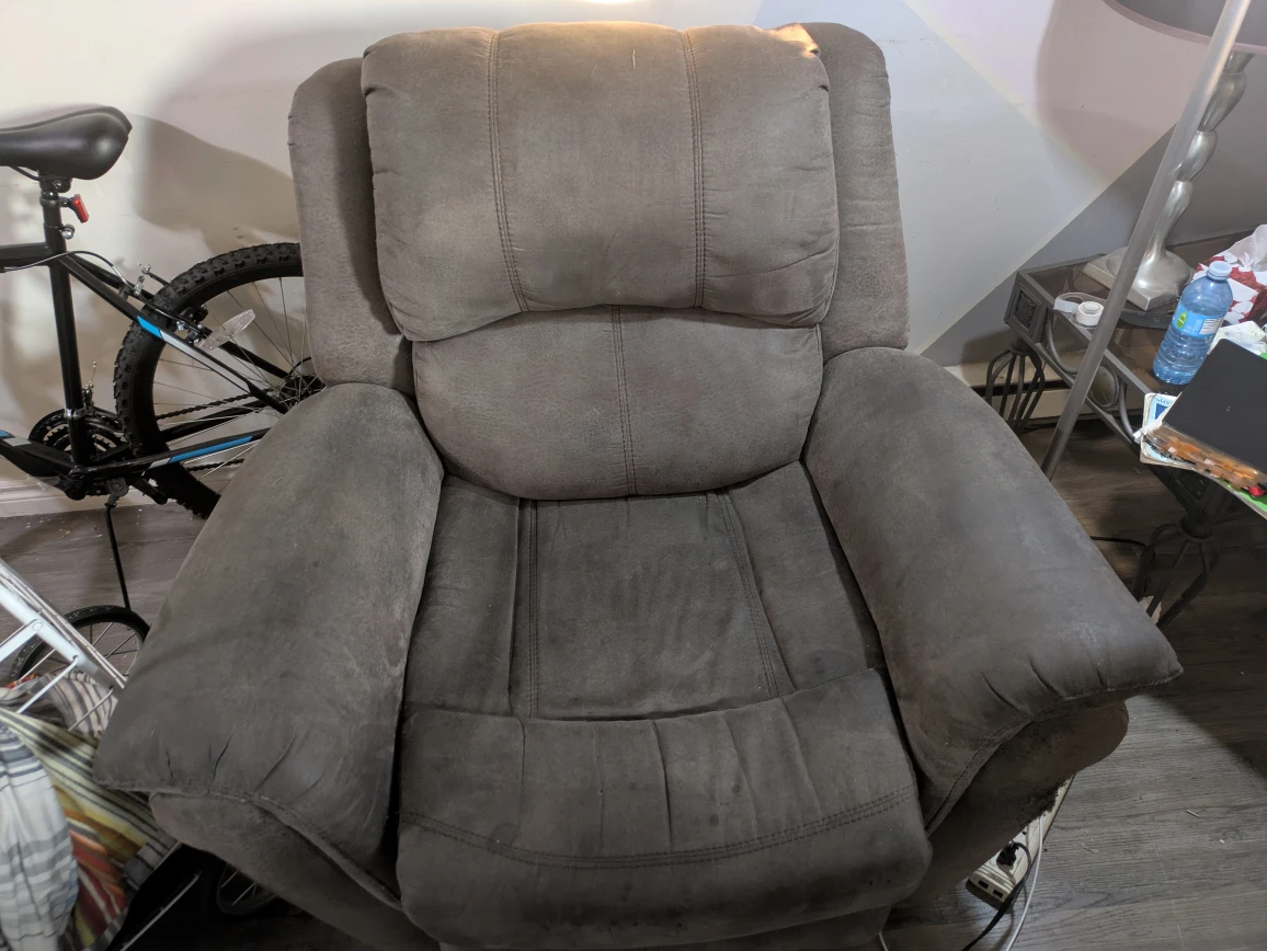 Comfortable Recliner Chair - Grey - photo 2