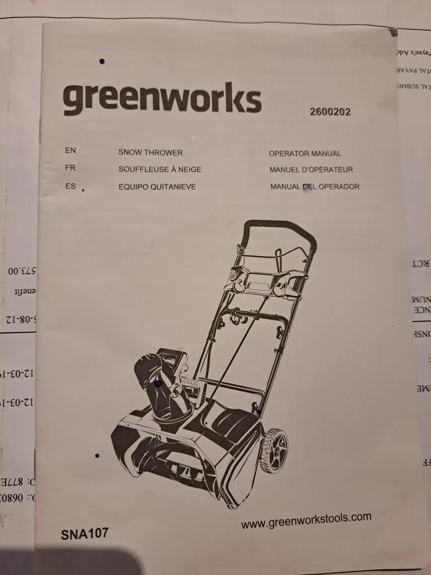 Greenworks 20-Inch Electric Snow Thrower image indicator(2)
