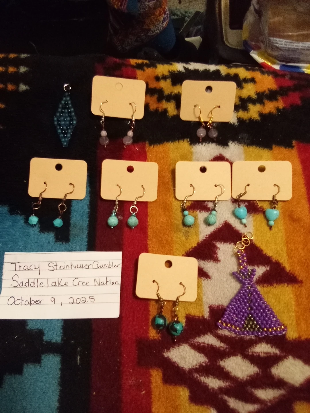 Handmade Beaded Earrings - New