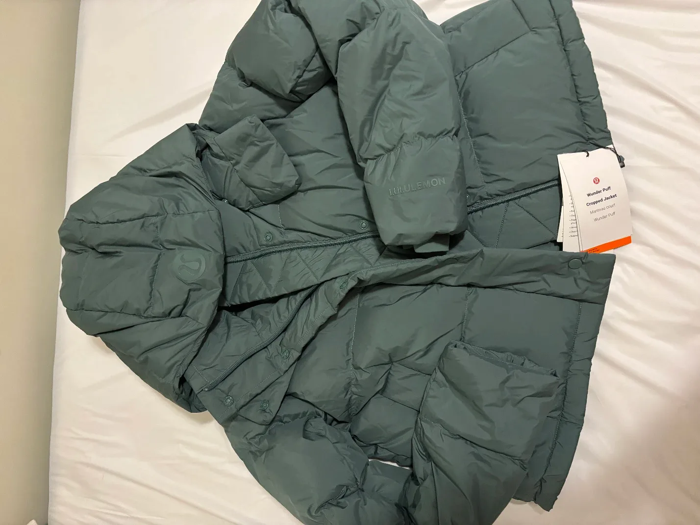 Lululemon Wunder Puff Jacket & Matching  Belt Bag +Keychain