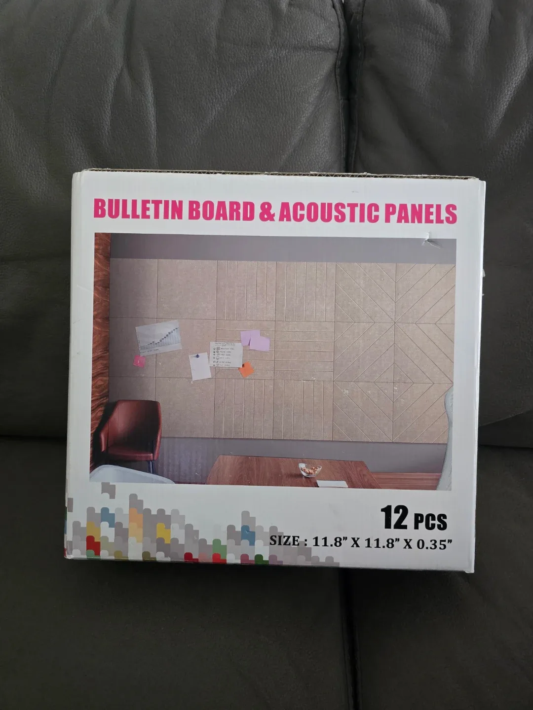Acoustic Bulletin Board Panels - 12 pcs image indicator(4)