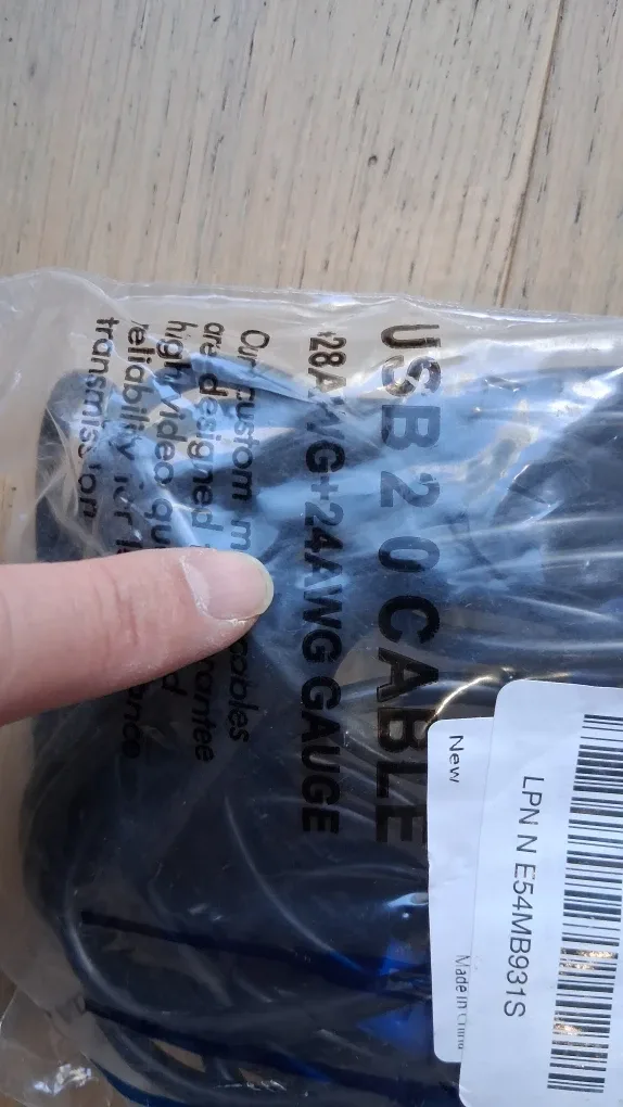 USB A to USB B Printer Cable, 9m Long image indicator(5)