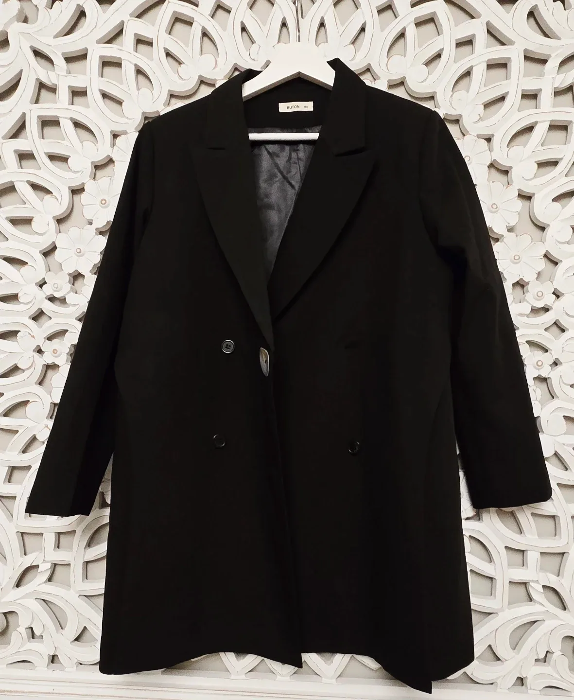 Buton Black Blazer - Size 160 for 13Y