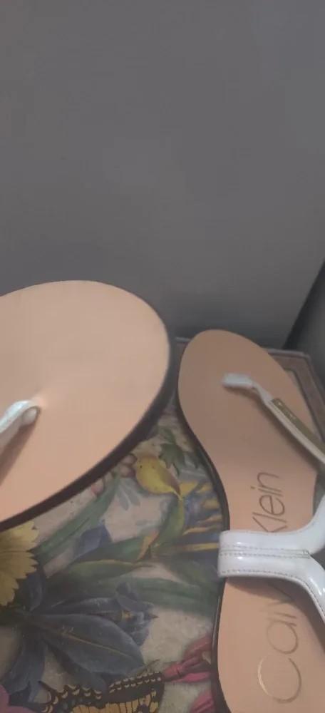 Calvin Klein White Sandals - Size 7 image indicator(5)