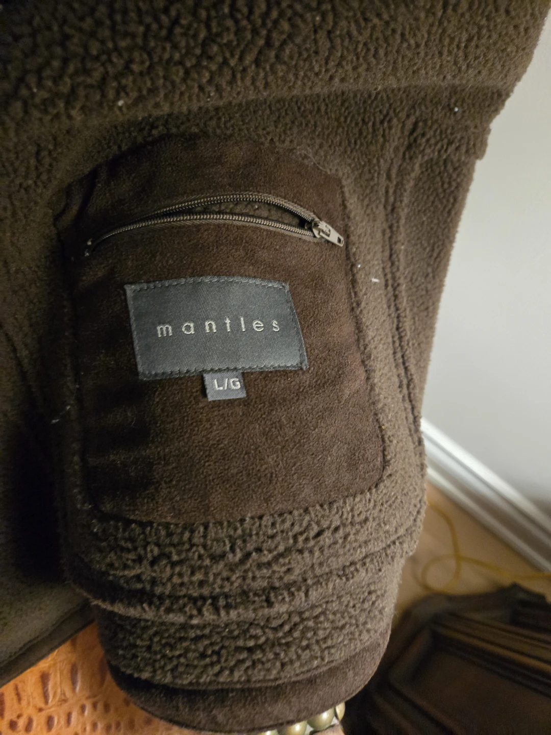 Mantles Brown Shearling Jacket (L/G) - photo 3