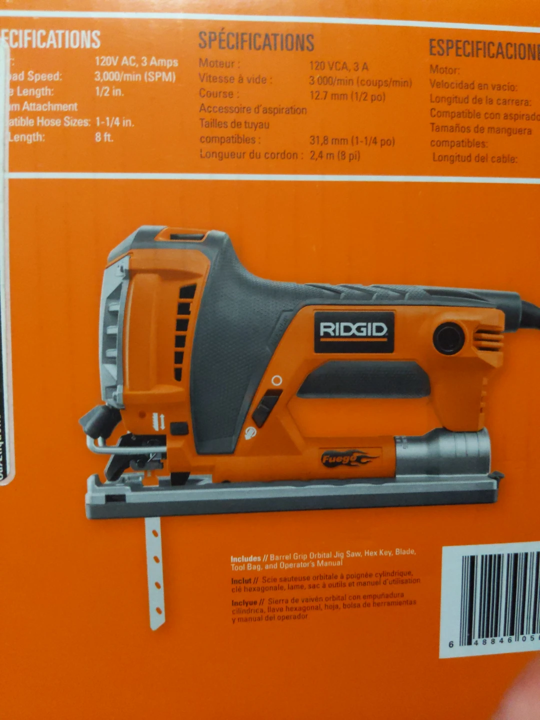 Ridgid Barrel Grip Orbital Jig Saw - New in Box! - photo 2