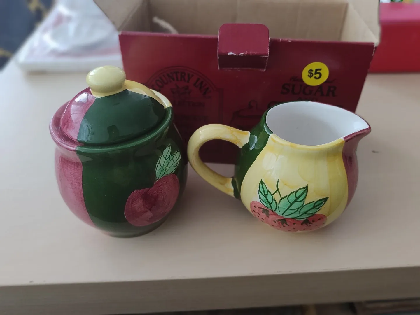 Candle Holders, Ceramic Set & Coasters