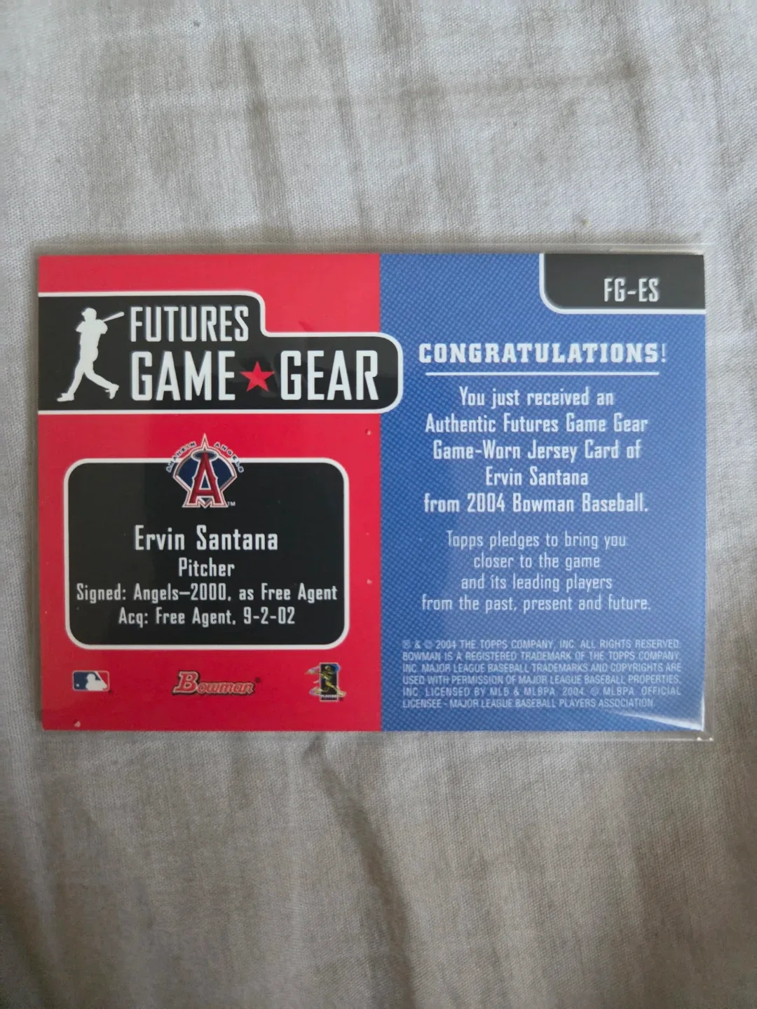 Ervin Santana Bowman Baseball Card image indicator(2)