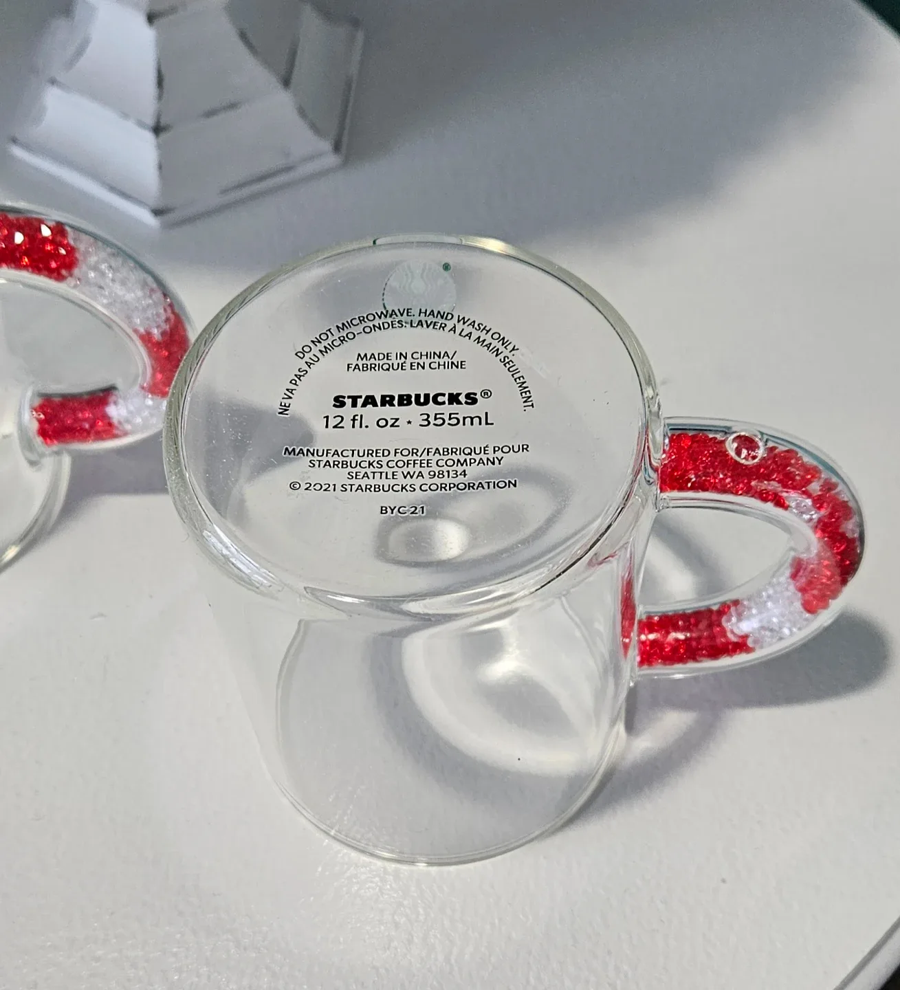 Starbucks candycane glass mugs image indicator(4)