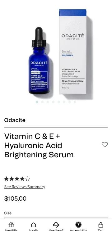 Odacité Vitamin C & E + Hyaluronic Acid Brightening Serum image indicator(3)