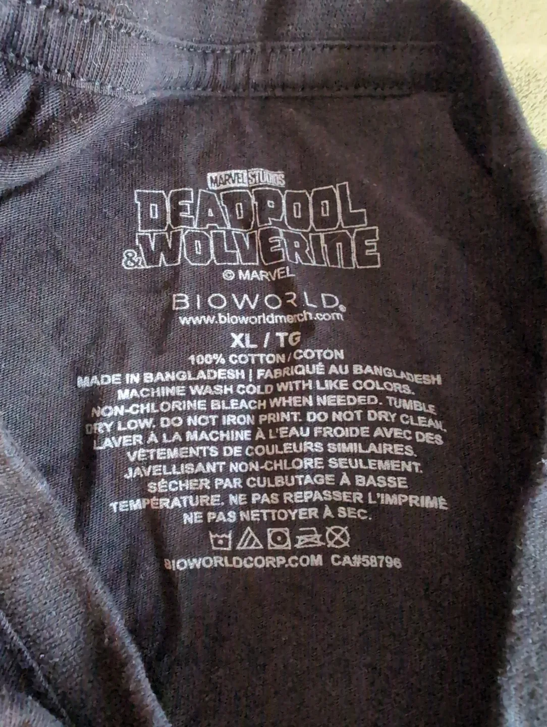 Deadpool & Wolverine Bioworld T-Shirt - XL image indicator(2)