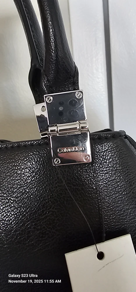 Calvin Klein Granite Black Leather Handbag - photo 2