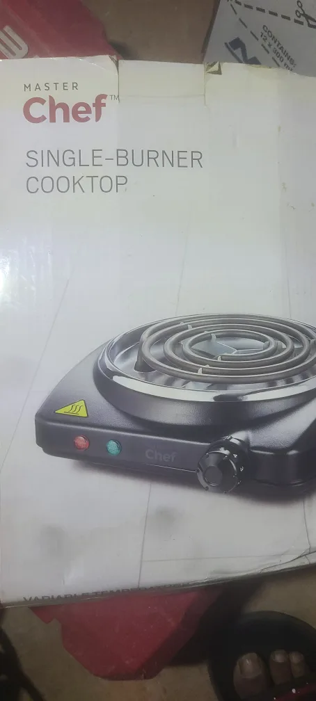 Master Chef Single-Burner Cooktop