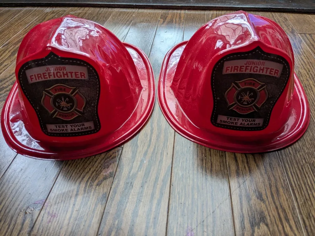 Junior Firefighter Helmets - Set of 2