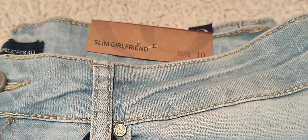 New One Republic For All Slim Girlfriend Jeans - Size 10 image indicator(5)