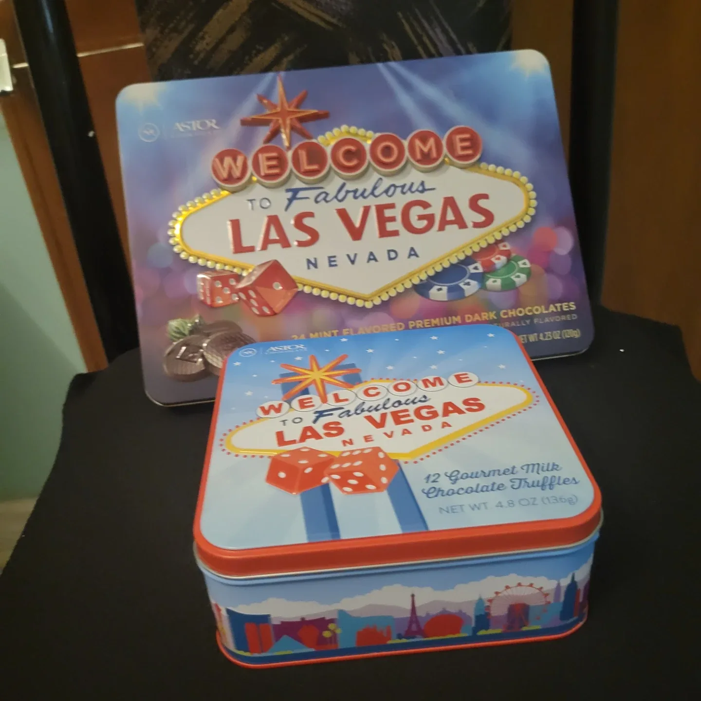 Astor Las Vegas Chocolate Truffle Tins