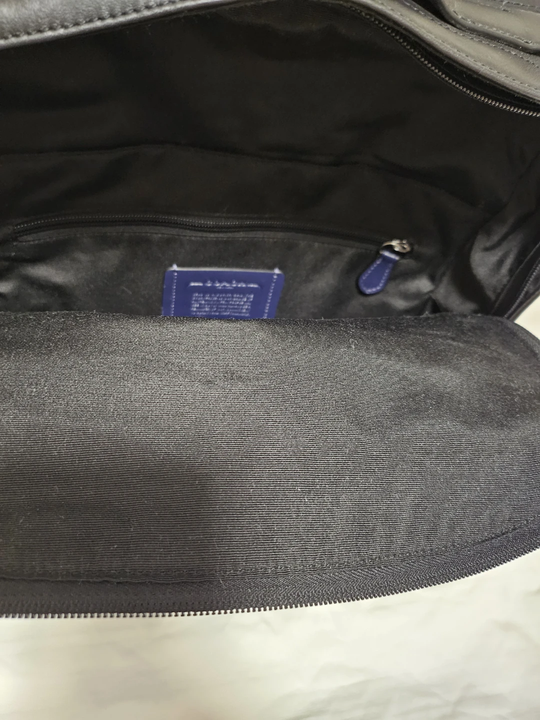 Coach Leather Backpack - Black/Navy - photo 5