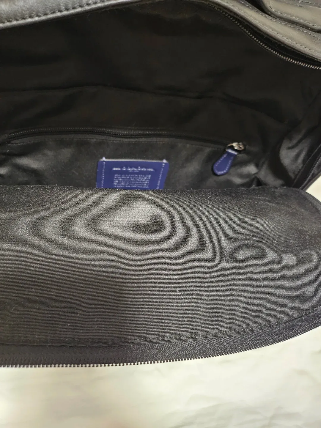 Coach Leather Backpack - Black/Navy image indicator(5)