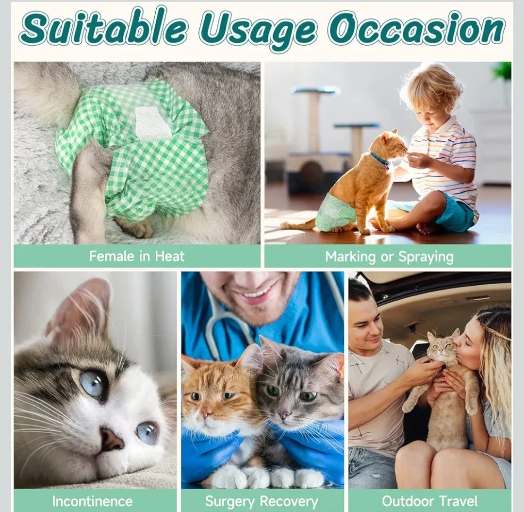 Pet Soft Disposable Cat & Dog Diapers for Females in Heat .. image indicator(5)