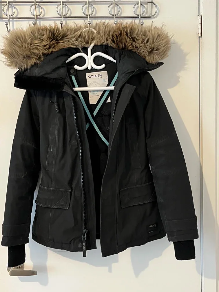 TNA short Fur Trimmed Parka - Size S