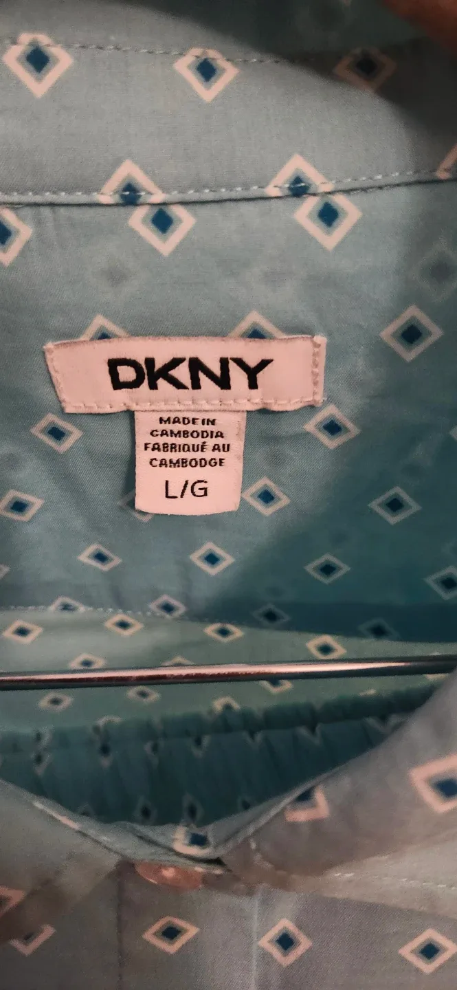 Brand New DKNY Blue Pajama Set - Size L image indicator(2)