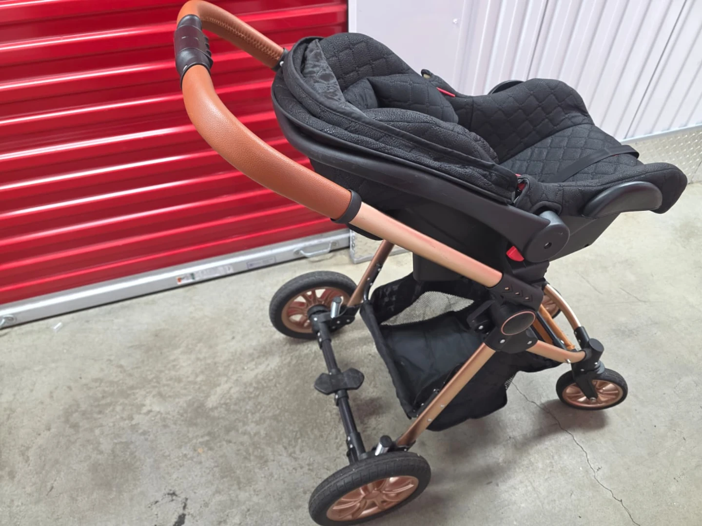 Black & copper  Gold Baby Stroller