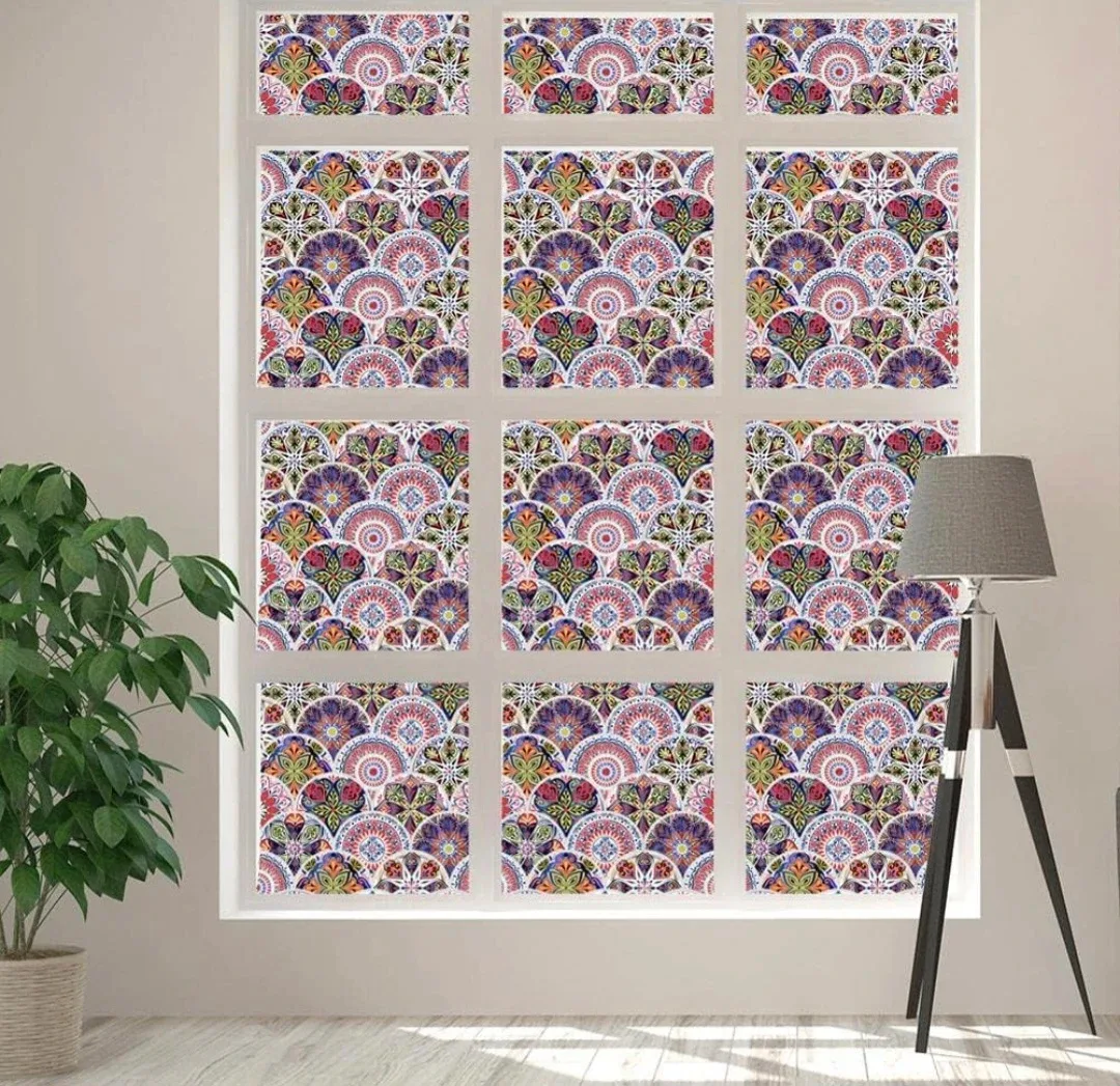 Bohemian Decorative Window Film, New 23.6"x39.3" image indicator(5)