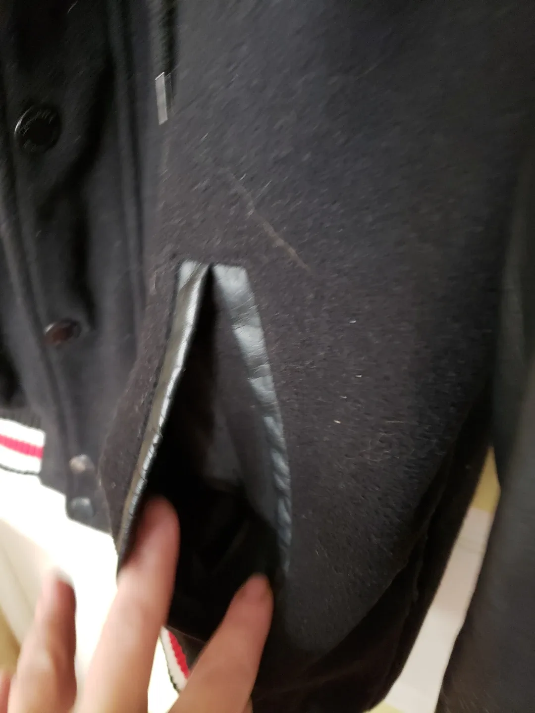 Canada Weather Gear Black Varsity men's Jacket image indicator(3)