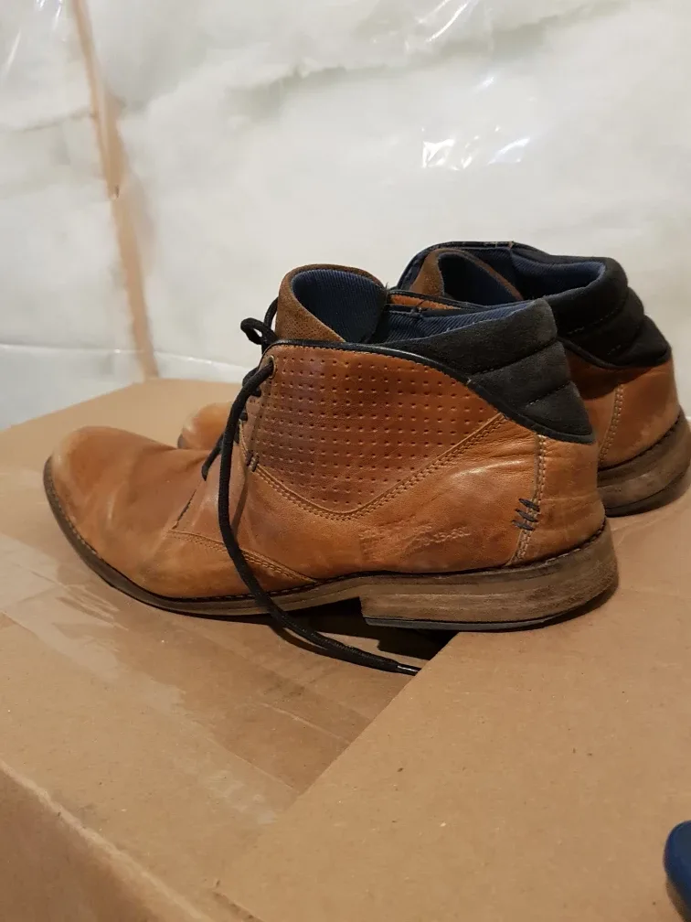 Steve Madden Leather Ankle Boots, Size 13 image indicator(2)