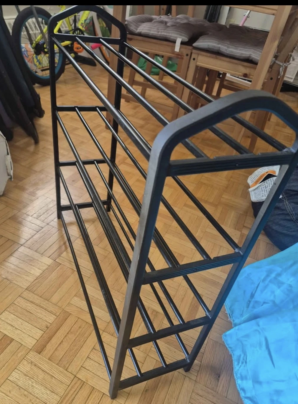 4 Tier Shoe Rack - Black - photo 2