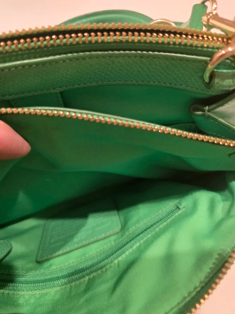 Coach Green Leather Satchel image indicator(3)