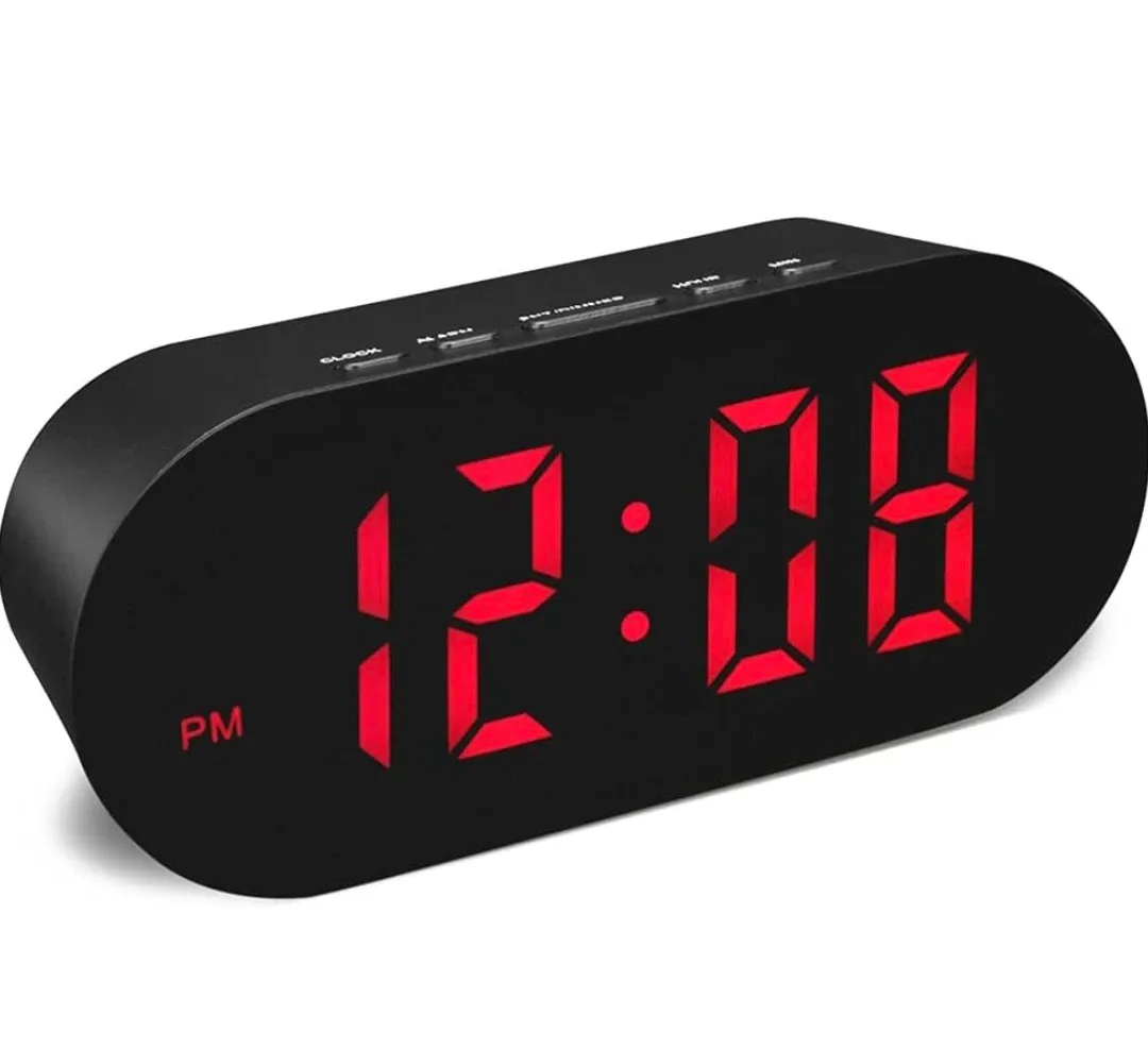 Simple Easy to Use Digital Alarm Clock Small Compact