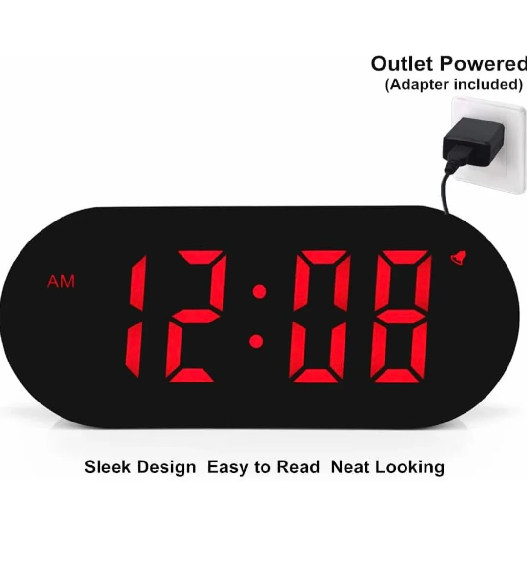 Simple Easy to Use Digital Alarm Clock Small Compact image indicator(7)