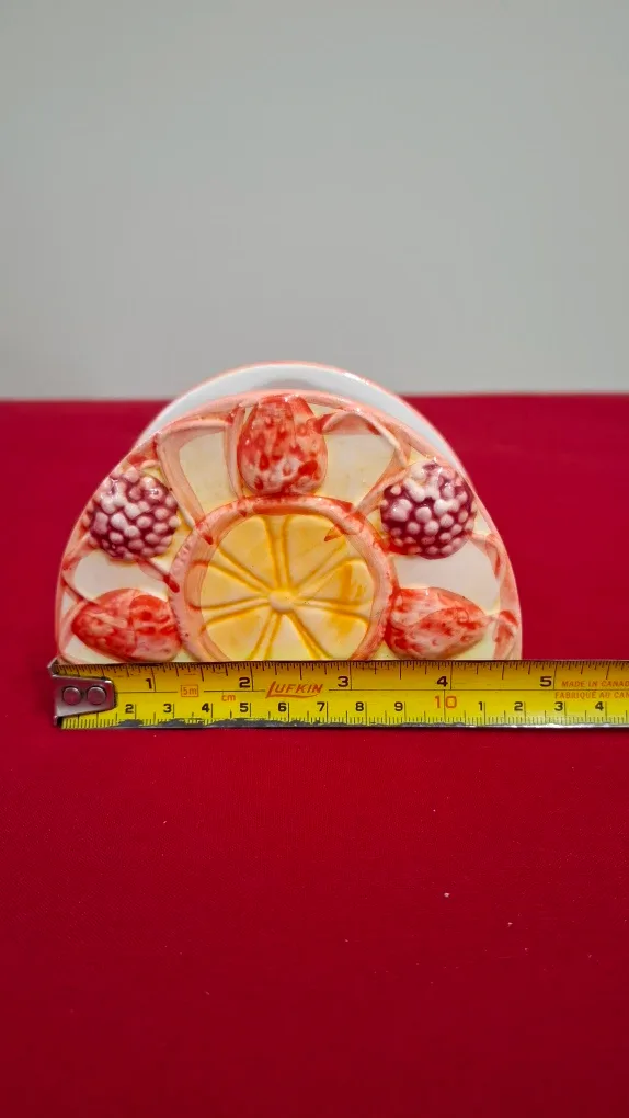 Collectible Vincent Cadeaux Ceramic Creamer & Napkin Holder Set image indicator(9)