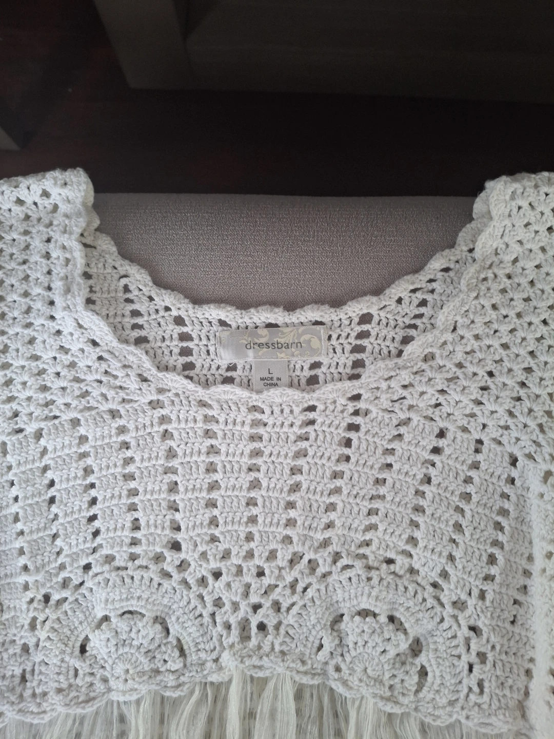 Dressbarn Crochet Top - Size L - photo 2