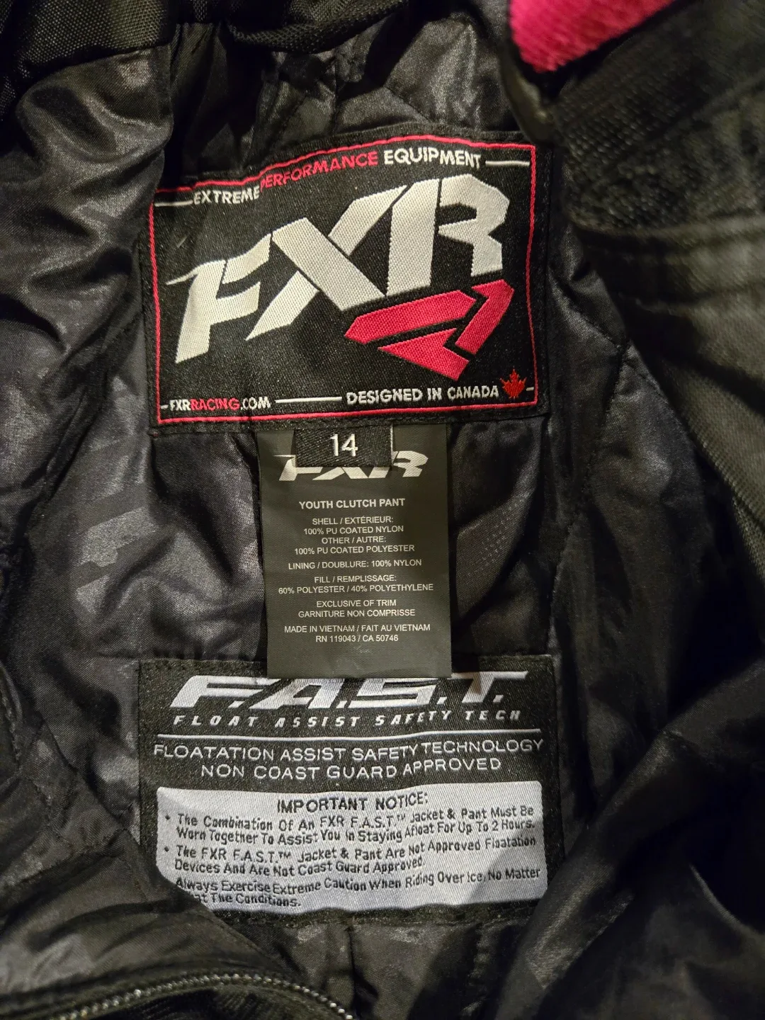FXR Youth Clutch Pant & Ride Co Jacket - Size 14 image indicator(5)