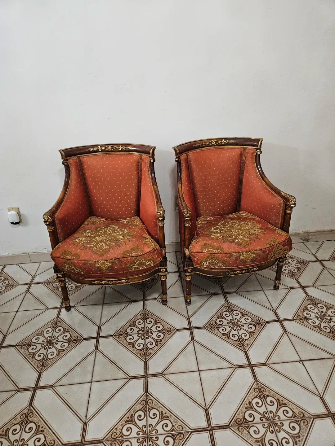 2 beautiful made in italy chairs thumbnail