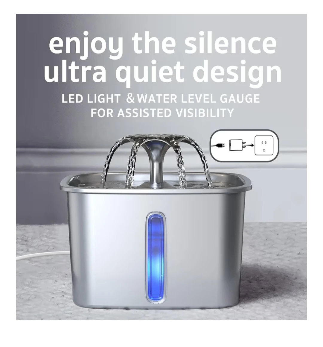 Pet Water Fountain - 95oz Capacity - photo 2