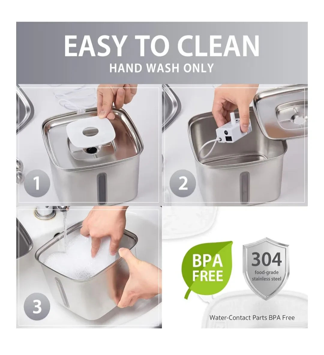 Pet Water Fountain - 95oz Capacity image indicator(5)