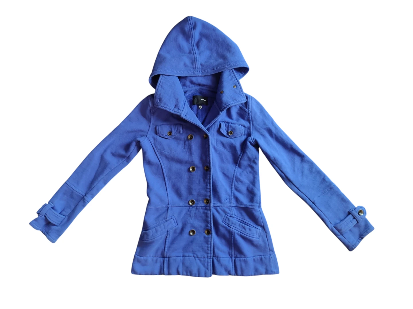 Women's Hurley Indigo Blue Sweater Jacket with Hood Size XS
