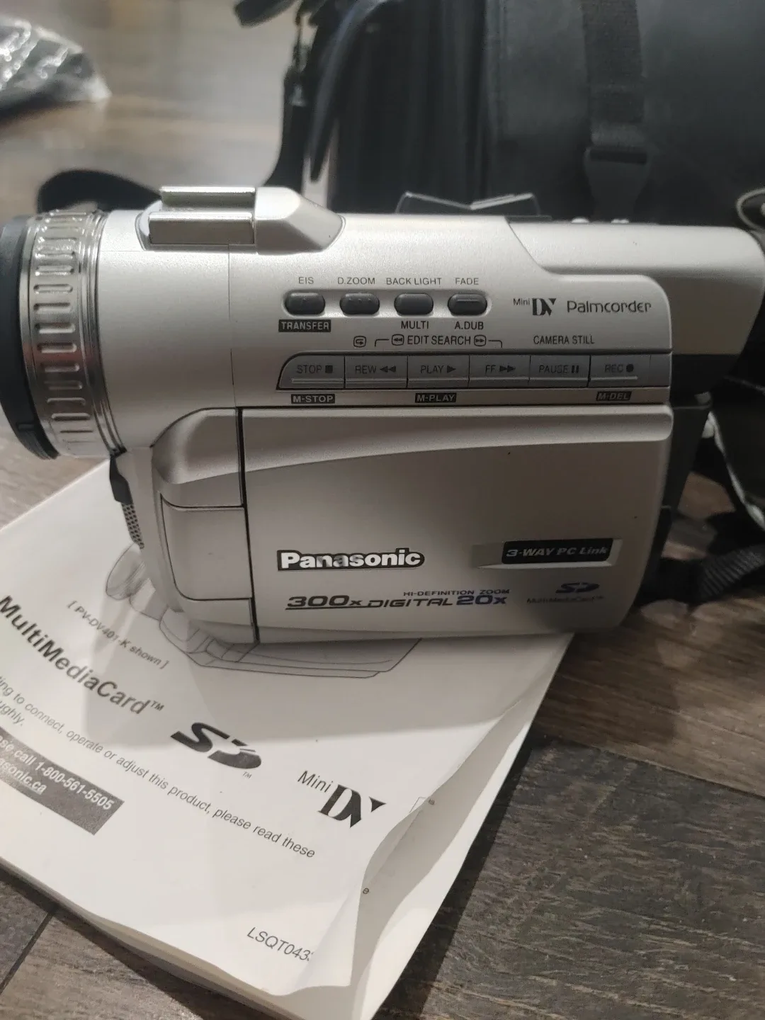 🥕PANASONIC VIDEO CAMCORDER PV-DV201-K SOLD AS IS image indicator(2)