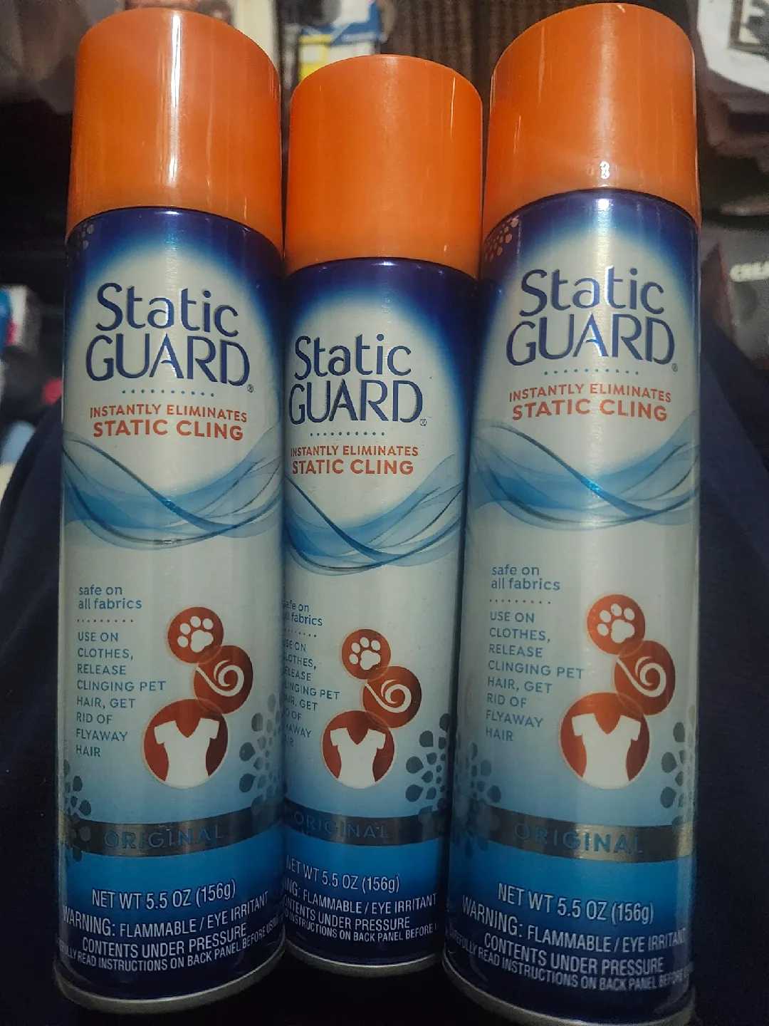 Static Guard Spray, 5.5 oz; 3 cans thumbnail