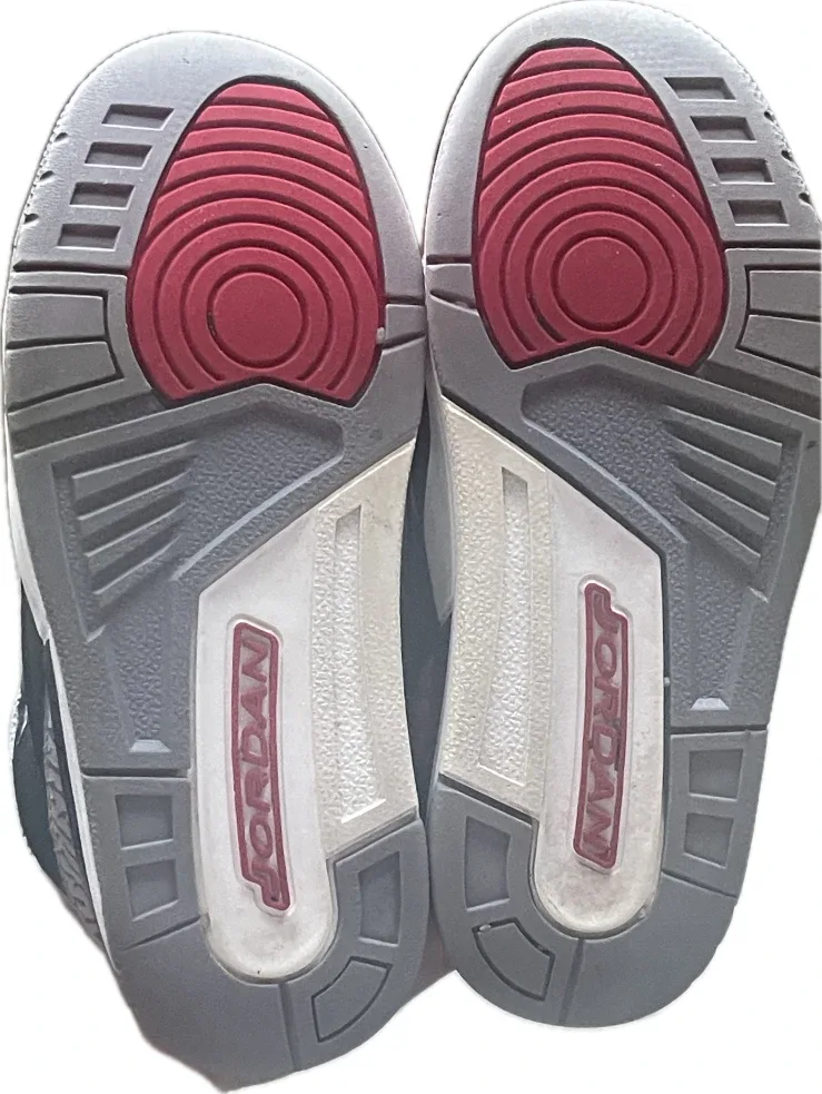 Jordan 3 Retro Black Cement Toddler Size 13C image indicator(3)