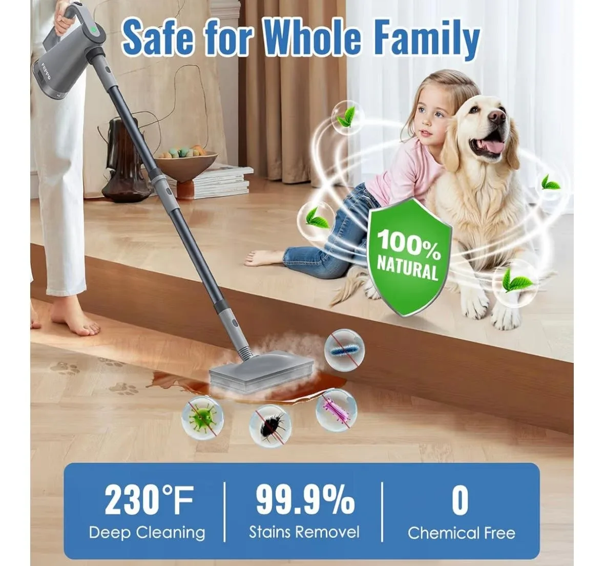 FEPPO Steam Mop Cleaner image indicator(3)
