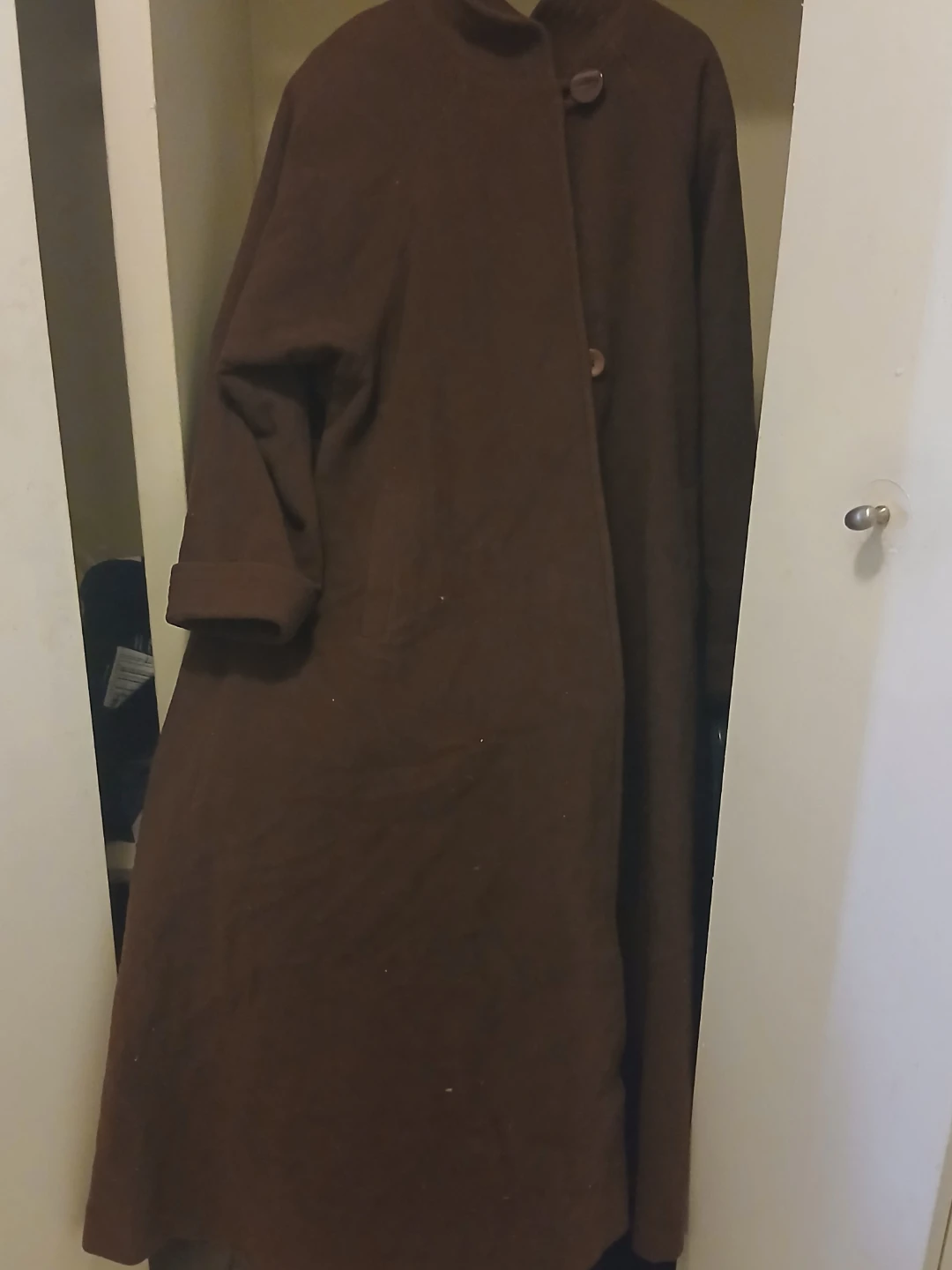 Lambswool Cashmere Brown Coat